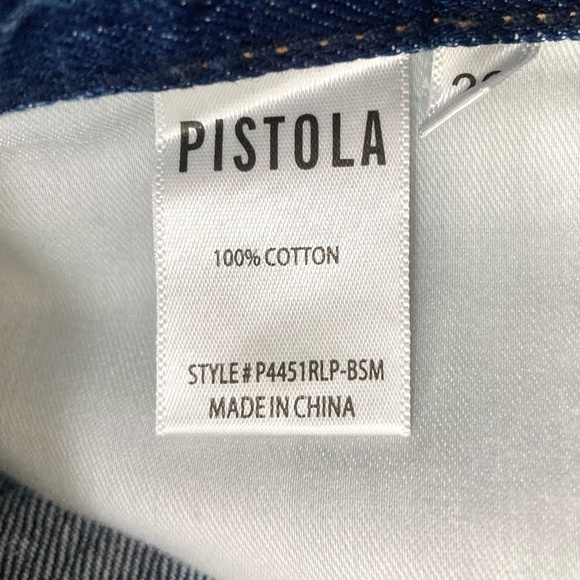 PISTOLA Nova Relaxed High Rise Cut Off Denim Shorts NEW - Picture 11 of 11